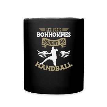 Hommes Hand Handball - Mug uni - noir - Devant