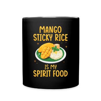 Mango Sticky Rice is my favorite dish - Full Colour Mug - black - Front