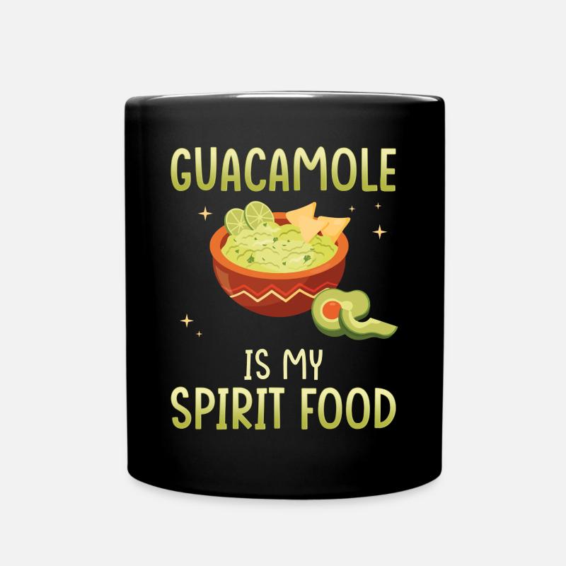 Guacamole ist meine Leibspeise - Tasse einfarbig - Schwarz