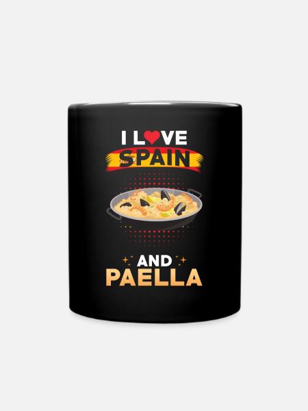 Paella Espagne cuisine espagnole - Mug uni - noir