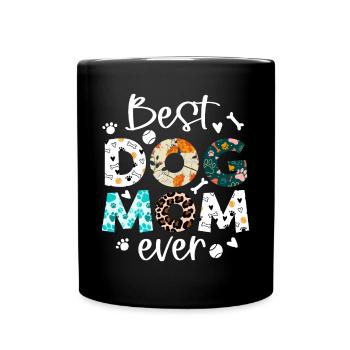 Hundebesitzerin Hundehalterin Damen Hundeliebhaber - Tasse einfarbig - Schwarz - Vorne
