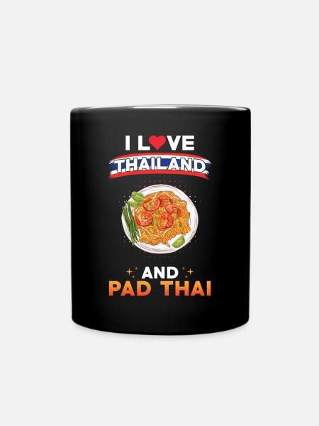 Pad Thai Thailand Thai Küche - Tasse einfarbig - Schwarz