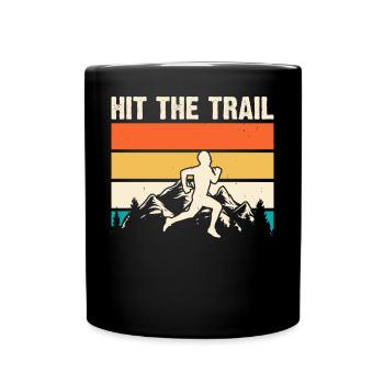 Jogging Course Marathon - Mug uni - noir - Devant