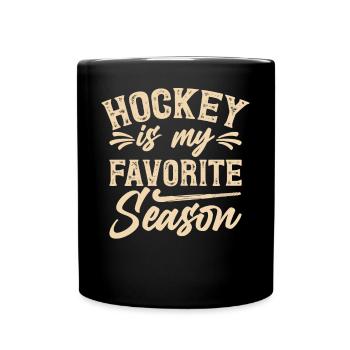 Hockey Eishockey Hockey sur glace - Mug uni - noir - Devant