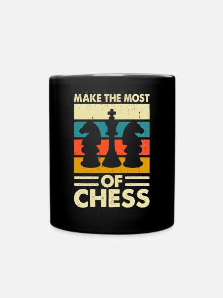 Schach - Tasse einfarbig - Schwarz