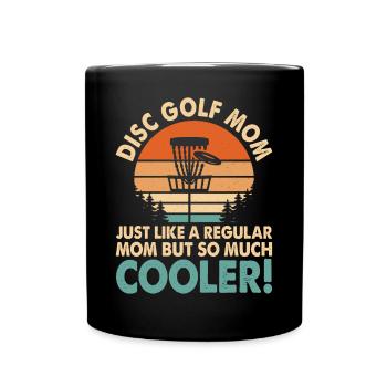 Discgolf Disc Golf Mama - Tasse einfarbig - Schwarz - Vorne
