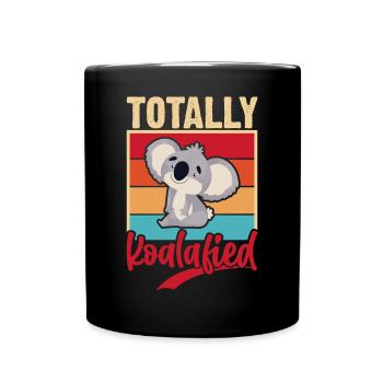Koala - Tasse einfarbig - Schwarz - Vorne