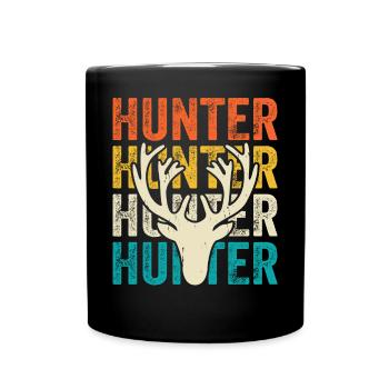 Jäger Jagen - Tasse einfarbig - Schwarz - Vorne
