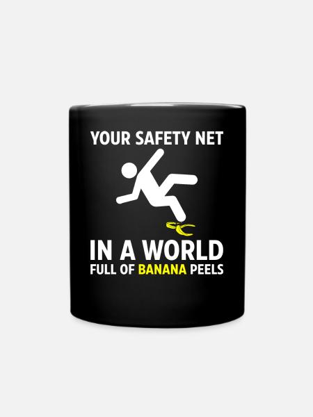Funny insurance broker - Full Colour Mug - black
