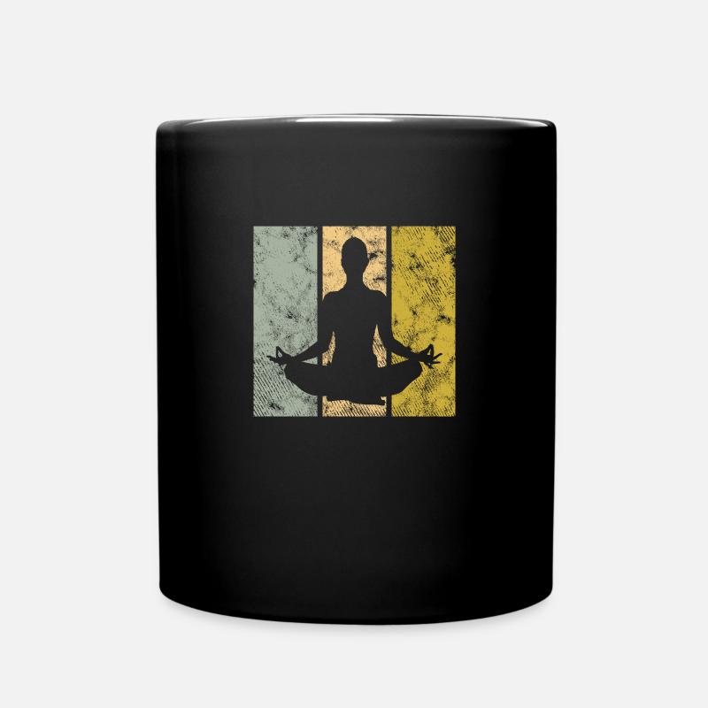 Meditation - Tasse einfarbig - Schwarz