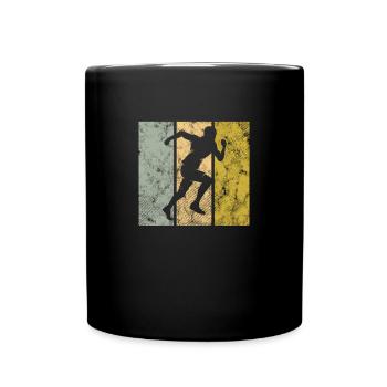 Joggen - Tasse einfarbig - Schwarz - Vorne