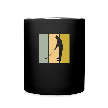Golf - Tasse einfarbig - Schwarz - Vorne