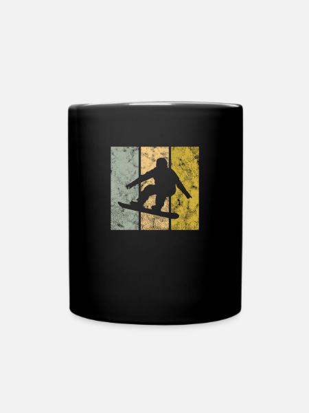Snowboarding - Tasse einfarbig - Schwarz