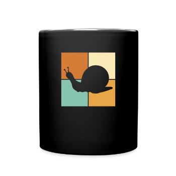 Escargot - Mug uni - noir - Devant