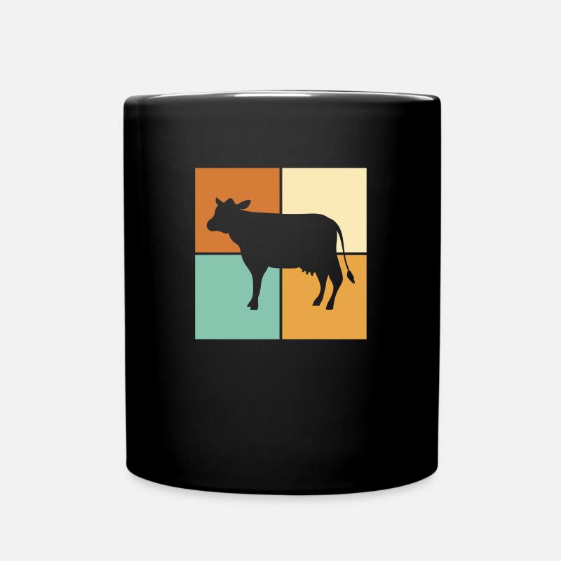 Kuh - Tasse einfarbig - Schwarz