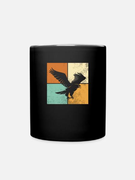 Adler - Tasse einfarbig - Schwarz