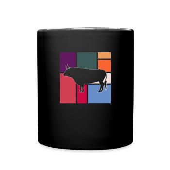 Bull - Full Colour Mug - black - Front
