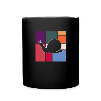 Escargot - Mug uni - noir - Devant