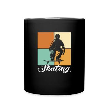Skating - Full Colour Mug - black - Front