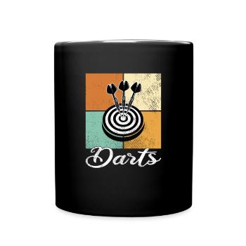 Darts - Tasse einfarbig - Schwarz - Vorne
