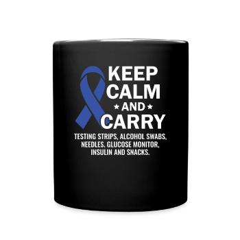 Sensibilisation au diabète - Diabète diabétique de type 1 - Mug uni - noir - Devant