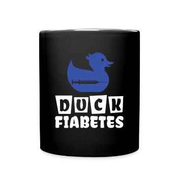T1D Diabetes Awareness - Diabetics Type 1 Diabetes - Full Colour Mug - black - Front
