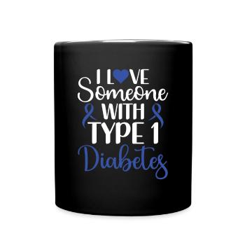 Sensibilisation au diabète - Diabète diabétique de type 1 - Mug uni - noir - Devant
