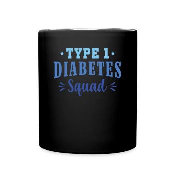 Sensibilisation au diabète - Diabète diabétique de type 1 - Mug uni - noir - Devant