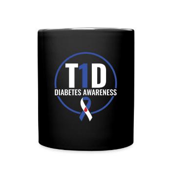 Sensibilisation au diabète - Diabète diabétique de type 1 - Mug uni - noir - Devant