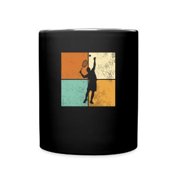 Tennis - Mug uni - noir - Devant