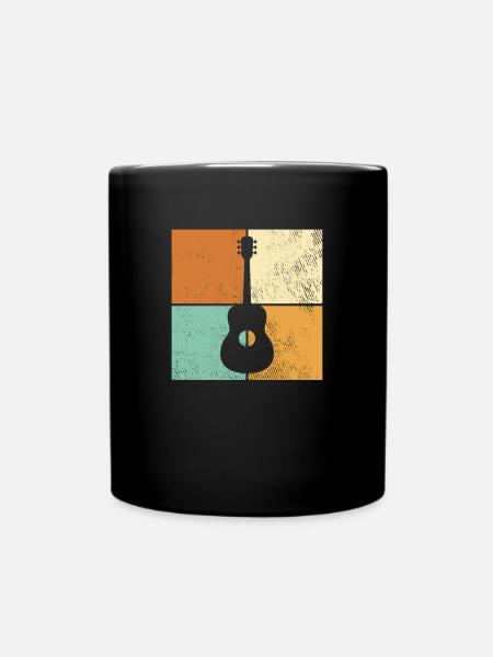 Gitarre - Tasse einfarbig - Schwarz