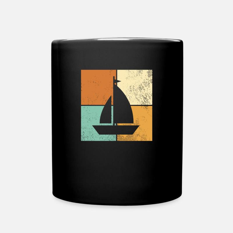 Segeln - Tasse einfarbig - Schwarz