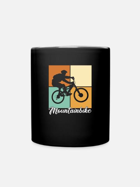 Mountainbike - Tasse einfarbig - Schwarz