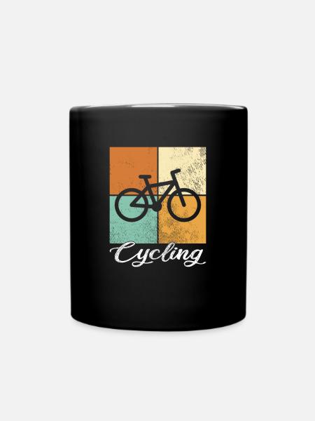 Fahrrad - Tasse einfarbig - Schwarz
