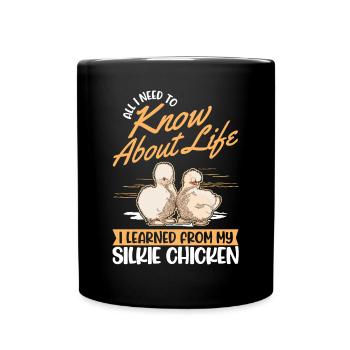 Silk Chicken Cadeau Silkie Chicken Silkie Chicken - Mug uni - noir - Devant