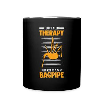 Cornemuse Thérapie Cornemuse - Mug uni - noir - Devant