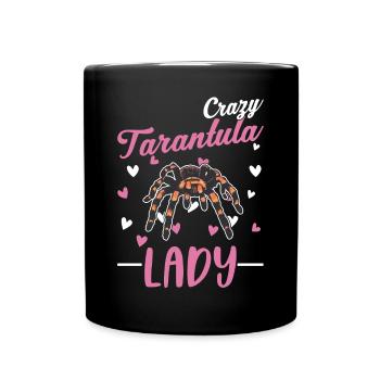 Femme Tarentule Folle - Mug uni - noir - Devant
