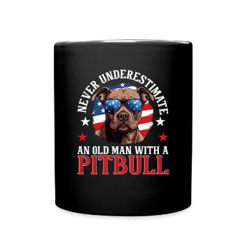 Pitbull Pittie Dog Breed Pet Never Underestimate - Tasse einfarbig - Schwarz - Vorne