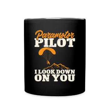 Paramoteur Parapente motorisé - Mug uni - noir - Devant