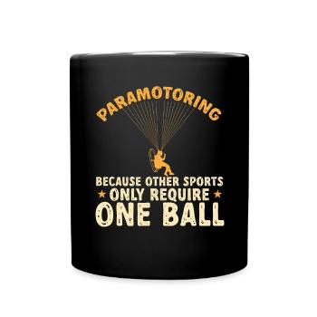 Paramoteur Parapente motorisé - Mug uni - noir - Devant