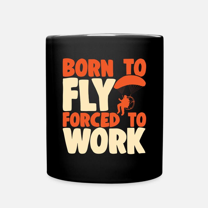 Motorschirm Motorisierter Gleitschirm - Tasse einfarbig - Schwarz
