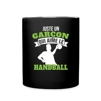 Enfant Handball Handballeur - Mug uni - noir - Devant