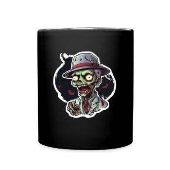 Zombie Zombie Halloween Zombie Kostüm Untote - Tasse einfarbig - Schwarz - Vorne