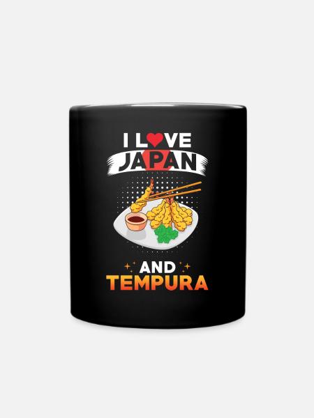 Tempura Japan Japanese Cuisine - Full Colour Mug - black