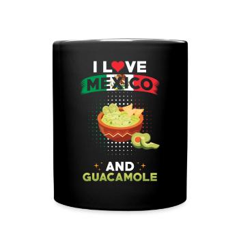 Guacamole Mexico Mexican - Full Colour Mug - black - Front