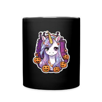 Licorne Halloween Licornes Licorne Helloween - Mug uni - noir - Devant