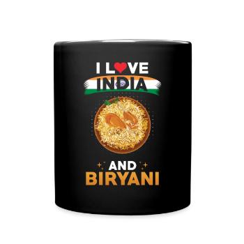 Biryani Indien Indische Küche - Tasse einfarbig - Schwarz - Vorne