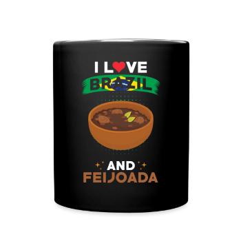Feijoada Brasilien Brasilianische Küche - Tasse einfarbig - Schwarz - Vorne