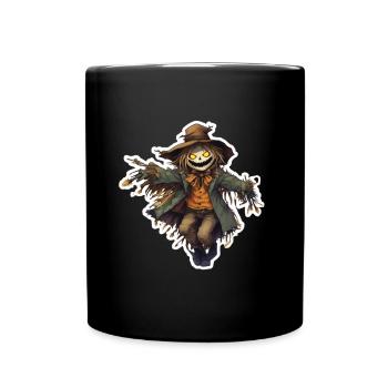 Scarecrow Hellowween Scarecrow Costume - Full Colour Mug - black - Front