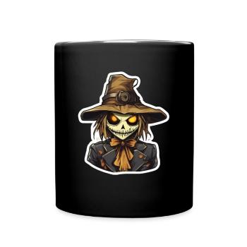 Scarecrow Hellowween Scarecrow Costume - Full Colour Mug - black - Front